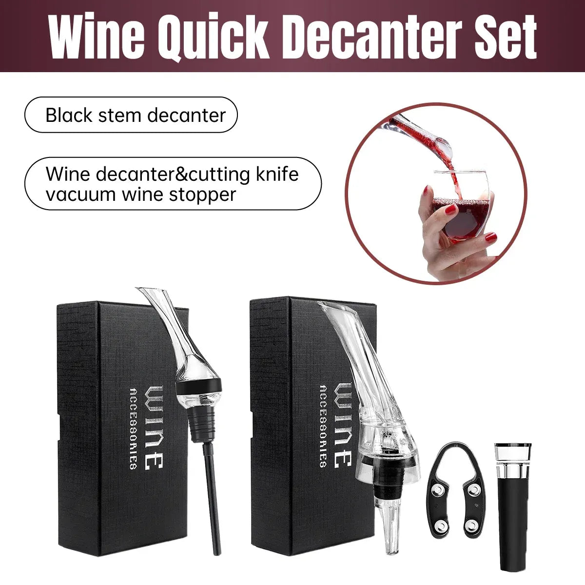 Red Wine Aerator Pourer with Gift Box