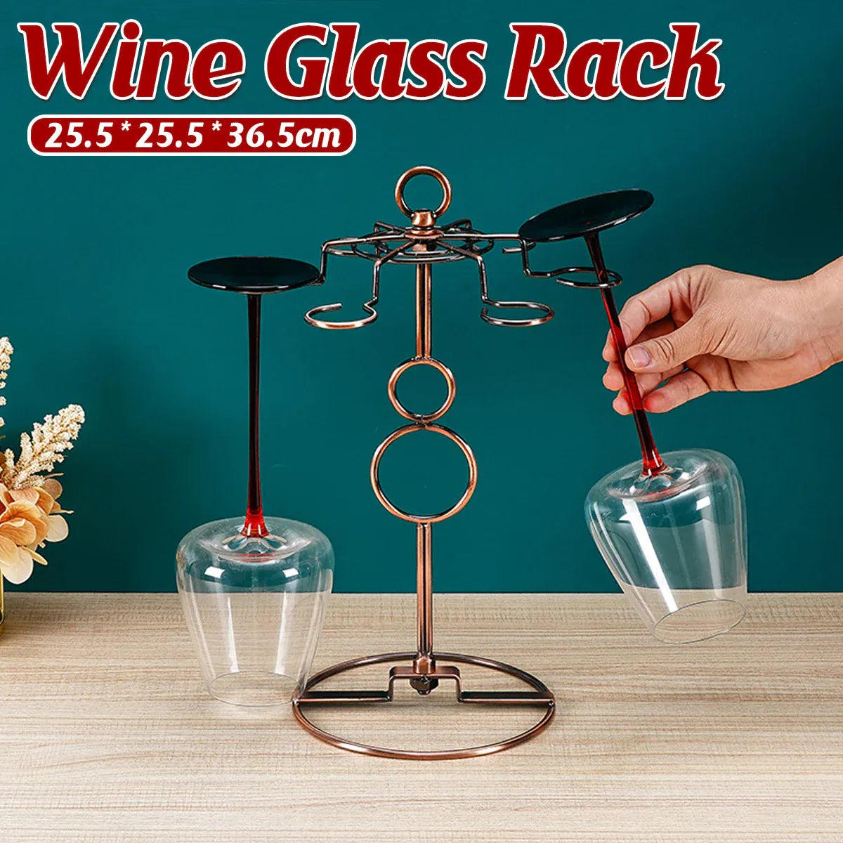 Wine Glass Rack Countertop Freestanding Stemware Rack Wine Glass