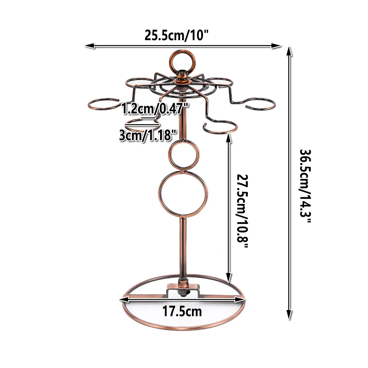 Wine Glass Rack Countertop Freestanding Stemware Rack Wine Glass