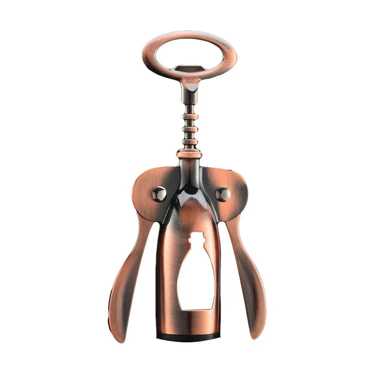 Zinc Alloy Winged Corkscrew and Bottle Opener, Bronze