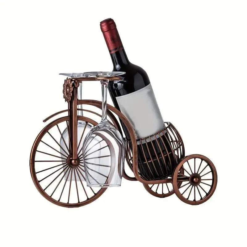 Vintage Tricycle Wine Rack, Holds 4 Bottles