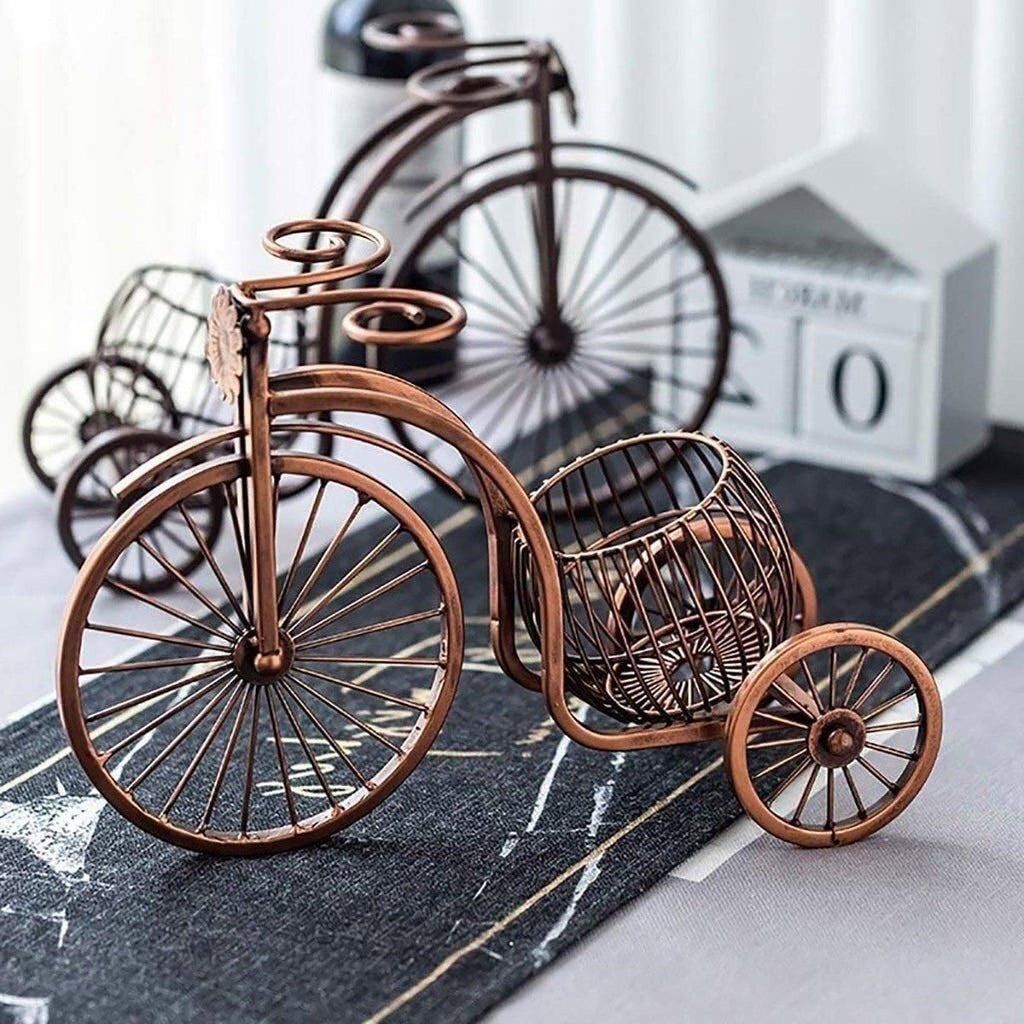 Vintage Tricycle Wine Rack, Holds 4 Bottles
