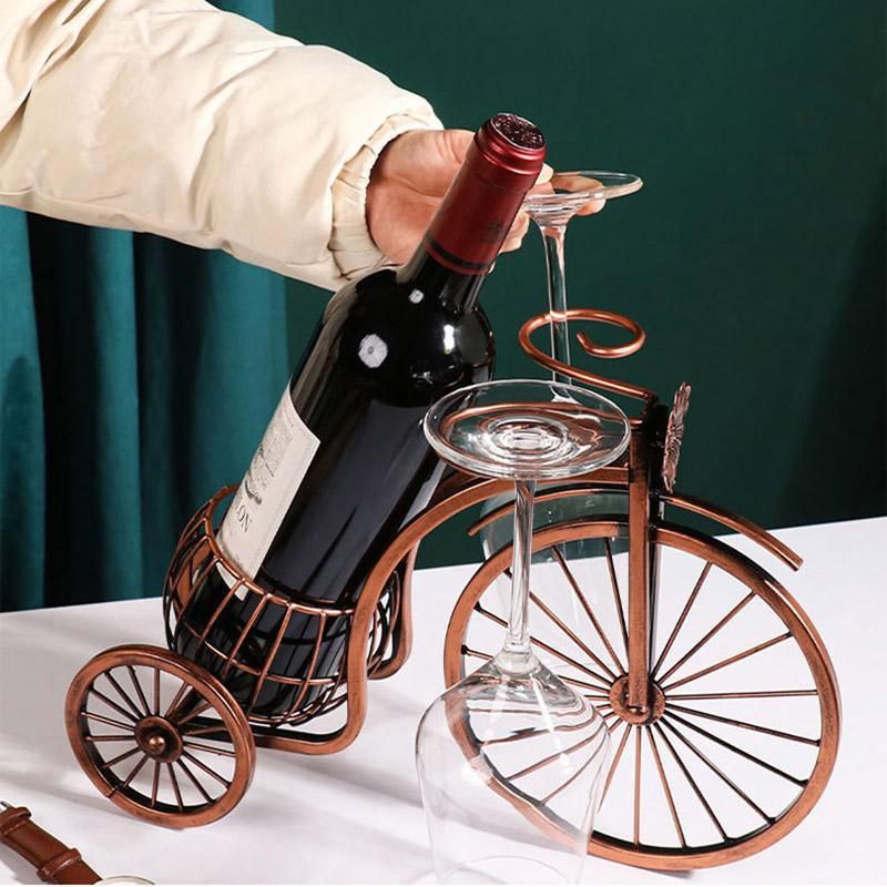Vintage Tricycle Wine Rack, Holds 4 Bottles