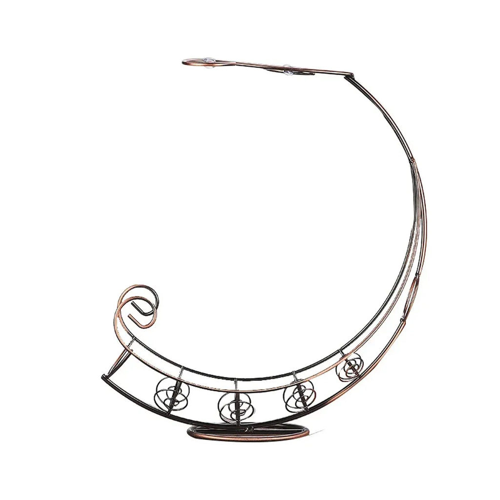 Pirate Ship Iron Wine Rack, 2 Bottles and 2 Glasses