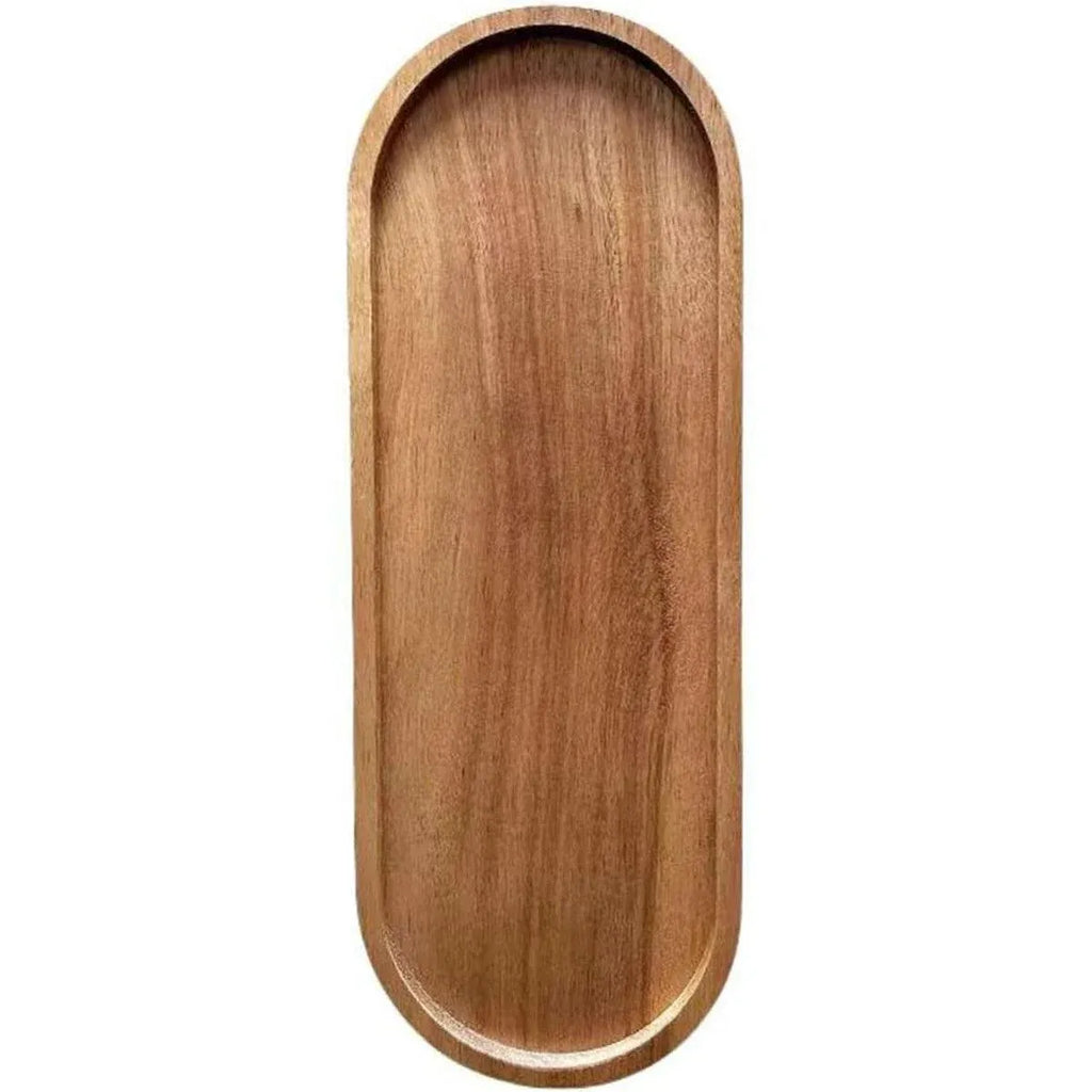 Brown Rectangular Serving Trays, 29 x 10.5 cm, Set of 8