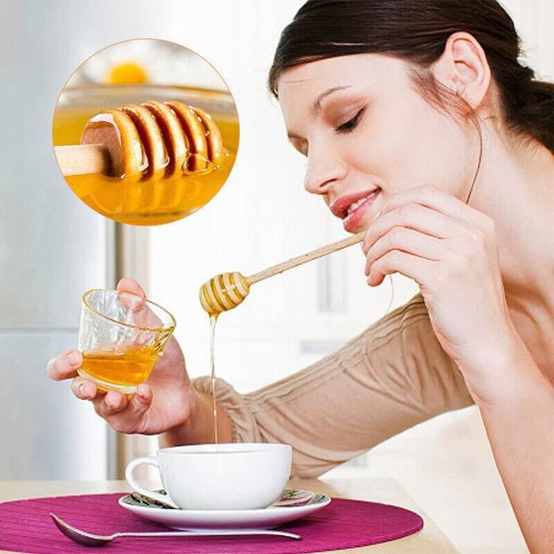 Mini Wooden Honey Dipper Sticks, Pack of 30