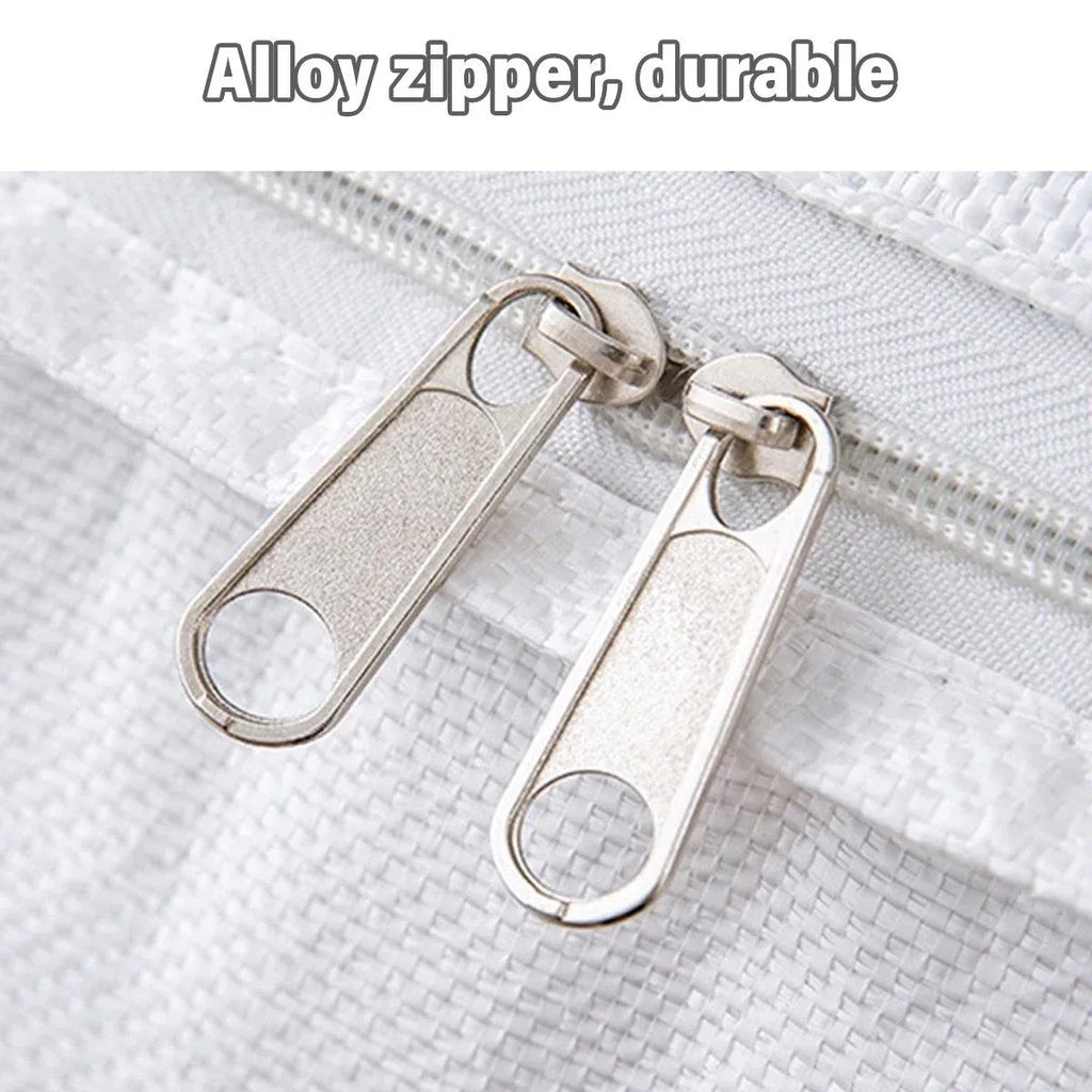 Large Woven Moving and Storage Bag with Zip, 180 L
