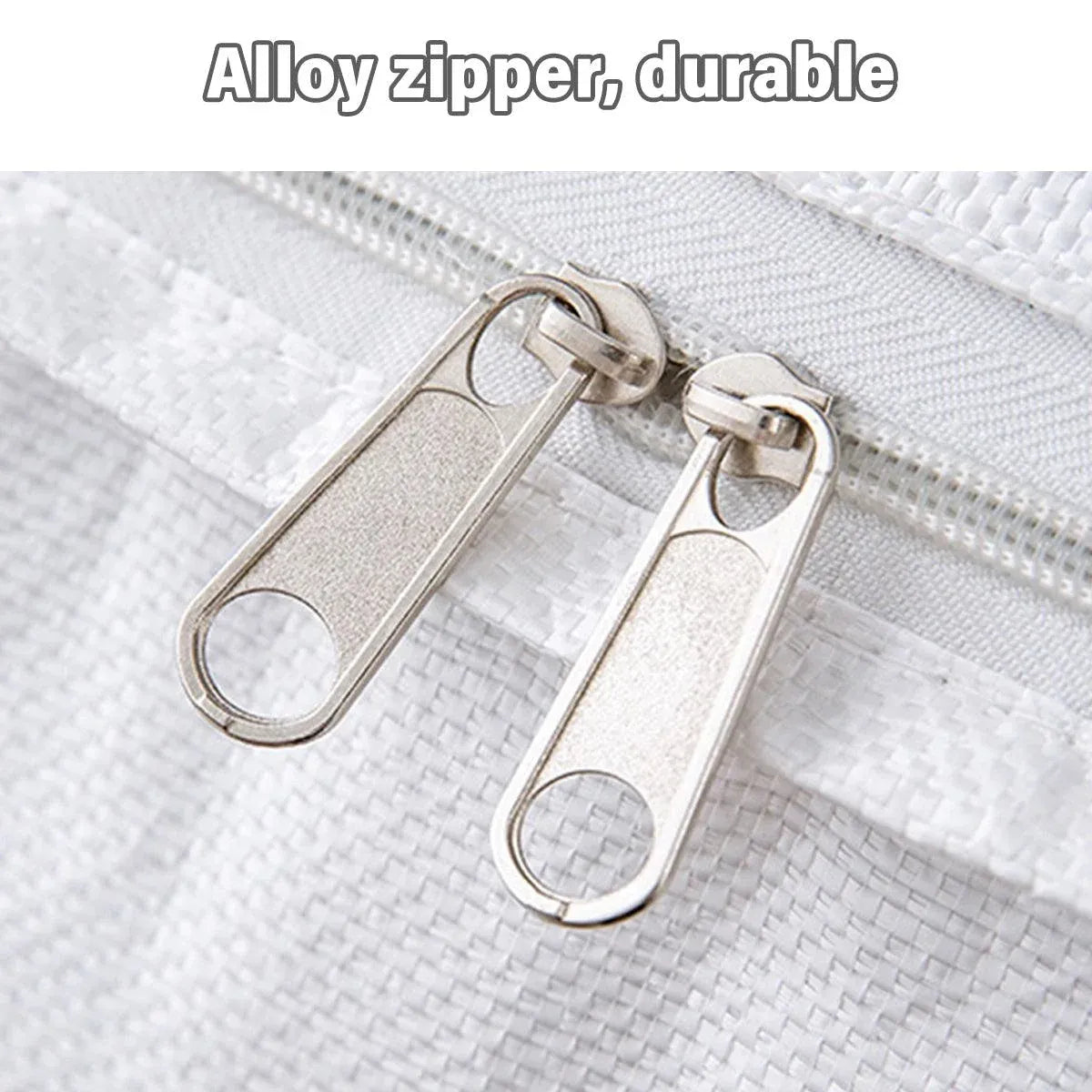 Large Woven Moving and Storage Bag with Zip, 180 L
