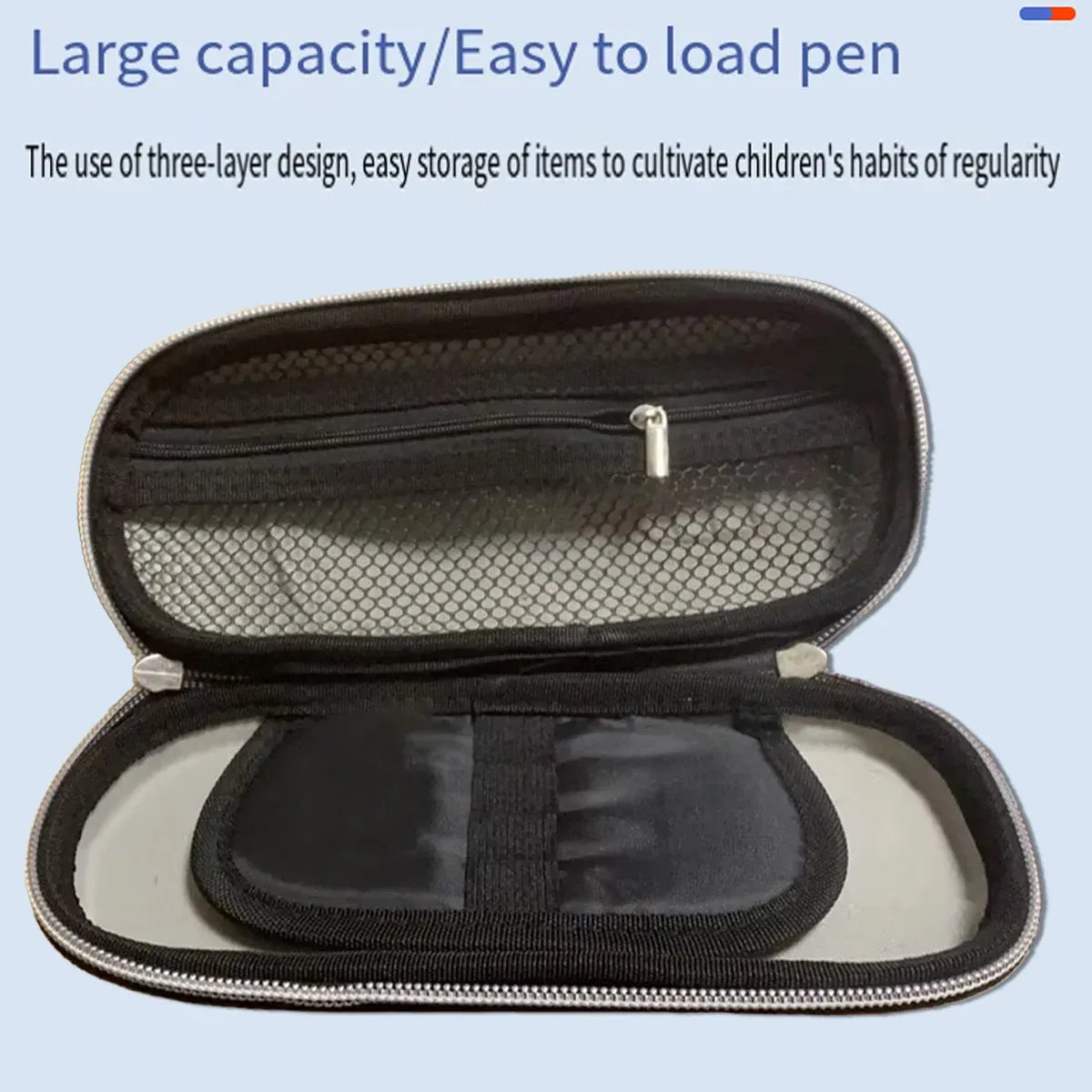 Sports Car Three-Layer EVA Pencil Case, 21.5 x 10 x 6 cm