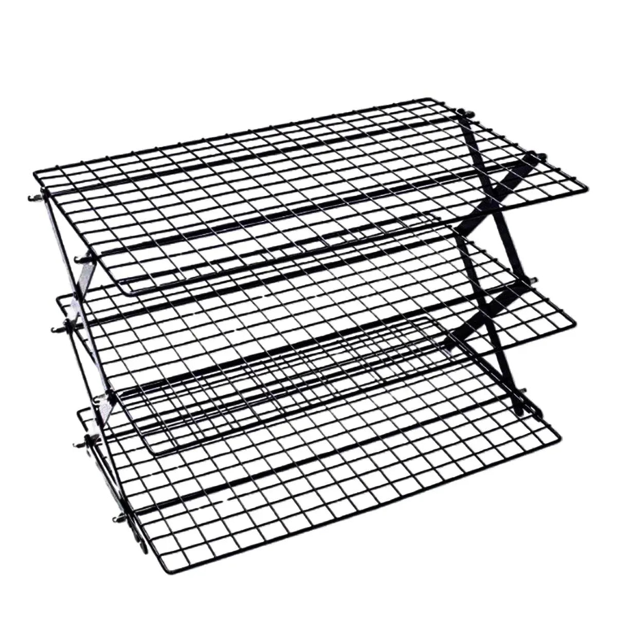 3/4 Tier Camping Dining Rack Iron Shelf Portable Picnic Rack