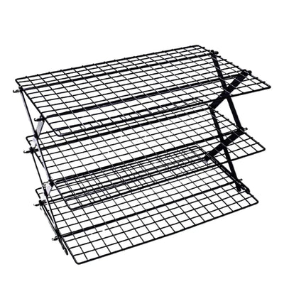 3/4 Tier Camping Dining Rack Iron Shelf Portable Picnic Rack