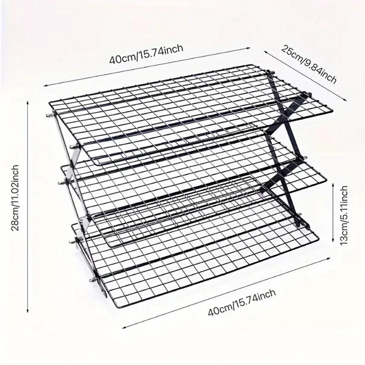 3/4 Tier Camping Dining Rack Iron Shelf Portable Picnic Rack