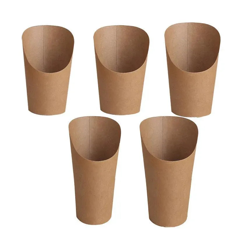 Kraft Paper French Fry Cups, 250 Pack