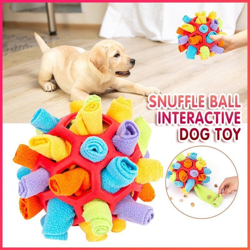 Snuffle Ball Dog Toy for Treat Dispensing and Nose Work Training Soft