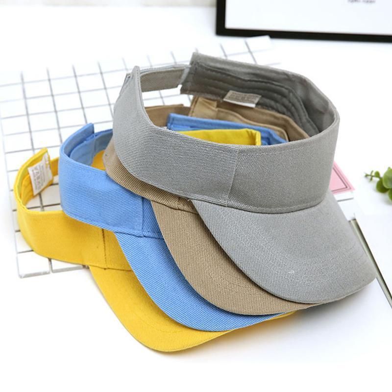 Women Adjustable UV Protection Sport Visor Cap Beach Sun Hat New