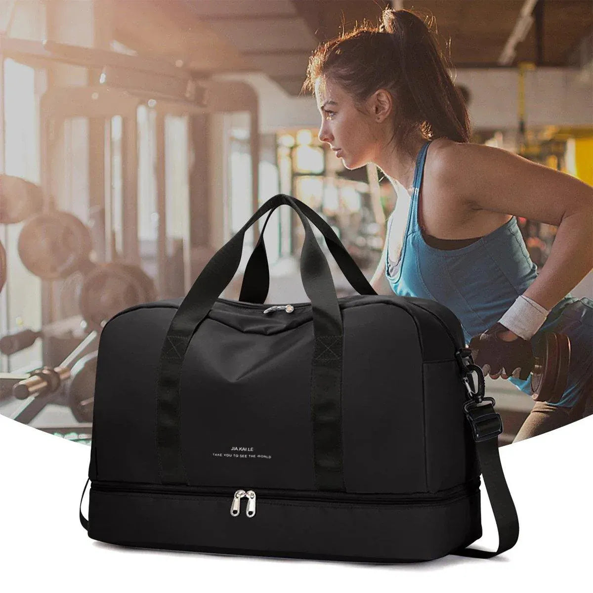 Yoga Fitness Bag Outdoor Sports Travel Bag Large Capacity Gym