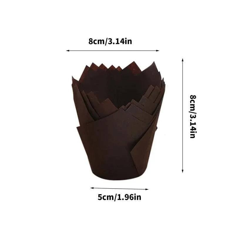 Grease-Proof Paper Cupcake Liners, Cowhide, 1000 Pack