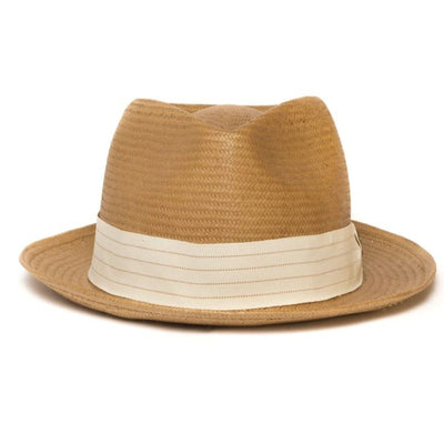 Goorin Brothers Mens Snare Straw Fedora Trilby Hat Panama Summer Beach