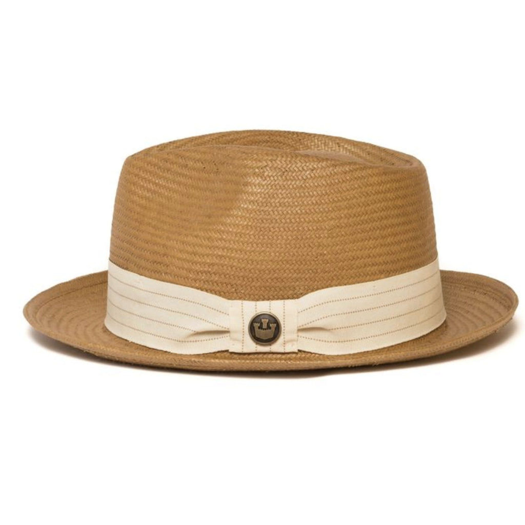 Goorin Brothers Mens Snare Straw Fedora Trilby Hat Panama Summer Beach
