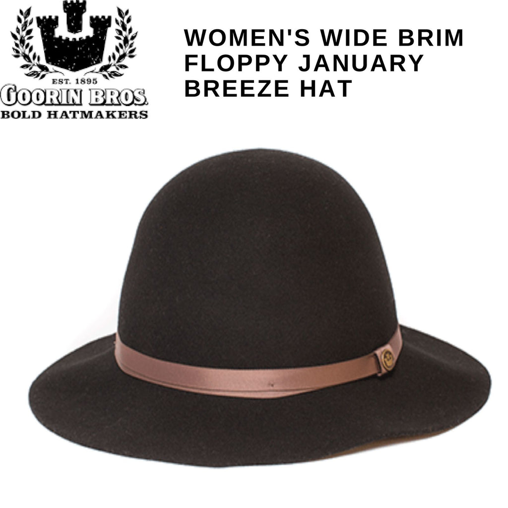 Goorin Brothers Womens Wide Brim Floppy January Breeze Hat