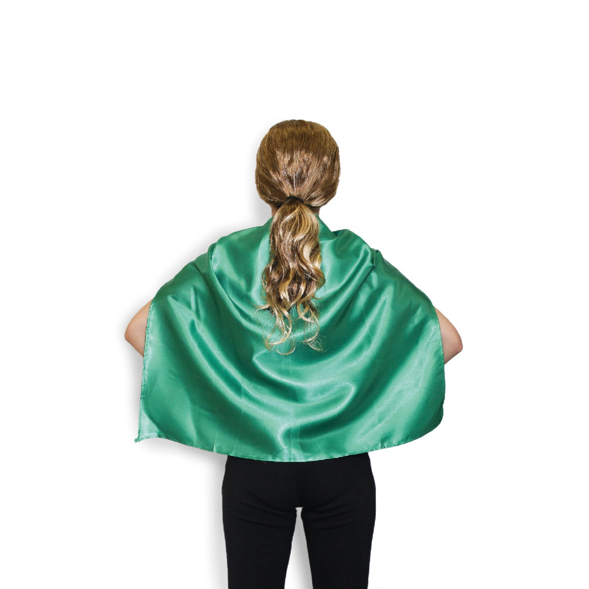 BR Costumes Kids Short Satin Cape, Multiple Colours, on a white background