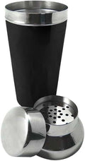 700ml Vin Bouquet Cocktail Shaker with Strainer in Silver/Black