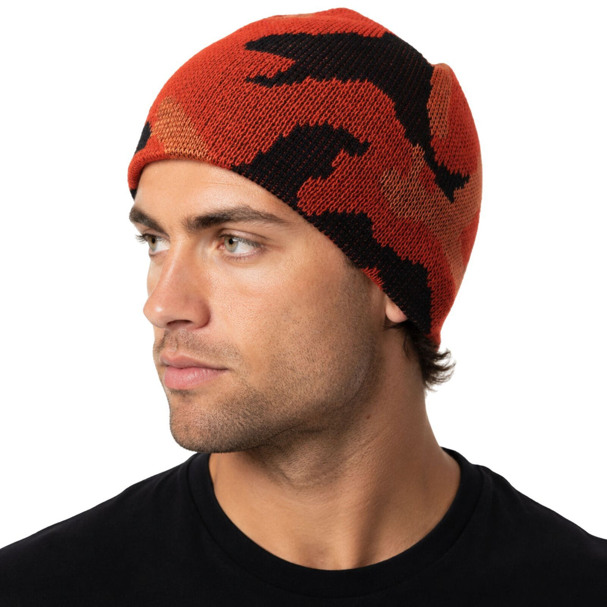 Camo Beanie Hat Winter Ski Army Military Hunting Warm - Orange
