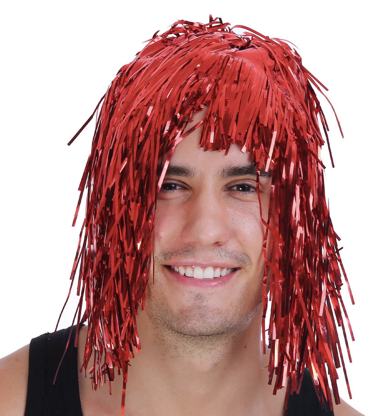 Tinsel Metallic Wig 70s 50s 20s Costume Mens Womens Unisex Disco