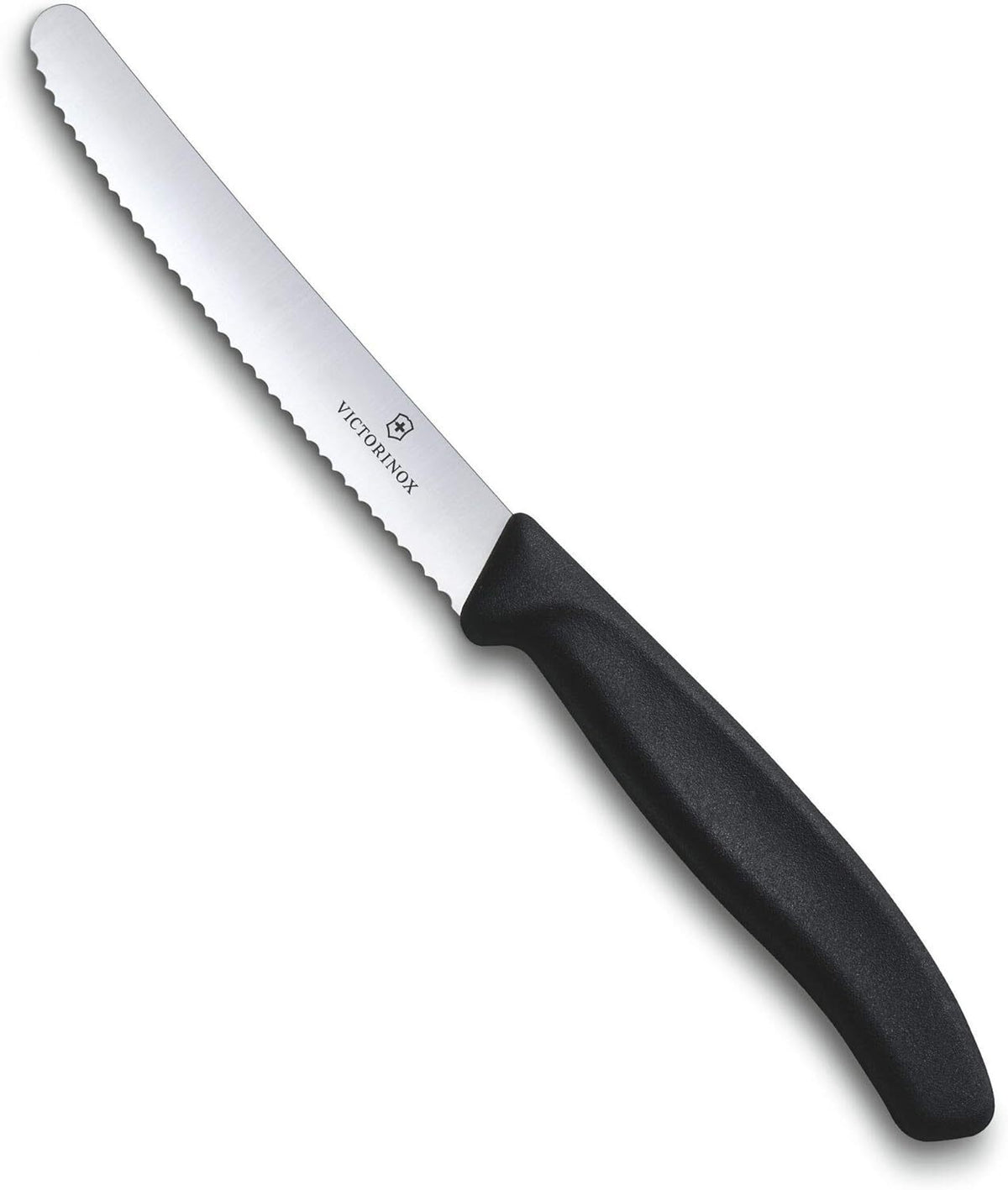 Victorinox Wavy Edge Steak and Tomato Knife, Black