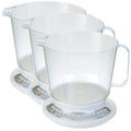 Propert Mechanical Kitchen Scale with Jug, 2.2 kg, Pack of 3