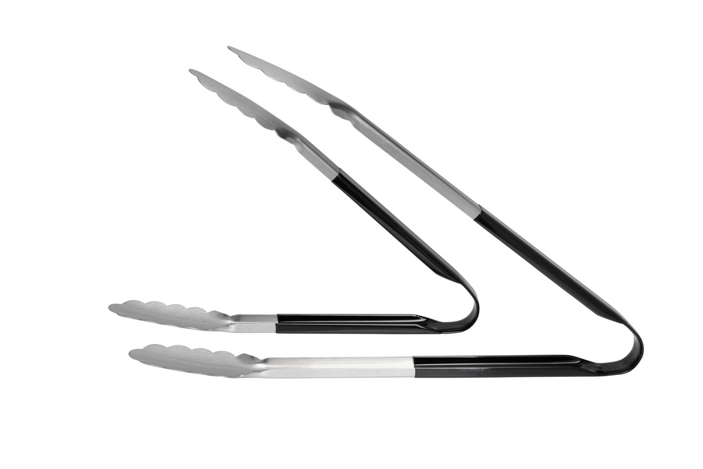 Cuisena Stainless Steel Utility Tongs, 24 and 30 cm, Set of 2