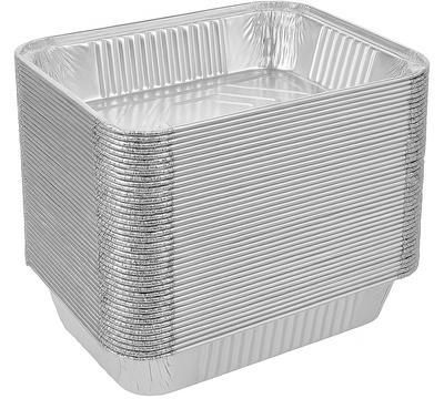 Kitchen Delights Aluminium Foil Trays, 45 x 34 x 6.5 cm, Pack of 72