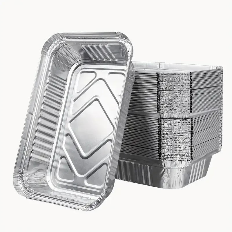 Kitchen Delights Aluminium Foil Trays, 45 x 34 x 6.5 cm, Pack of 72