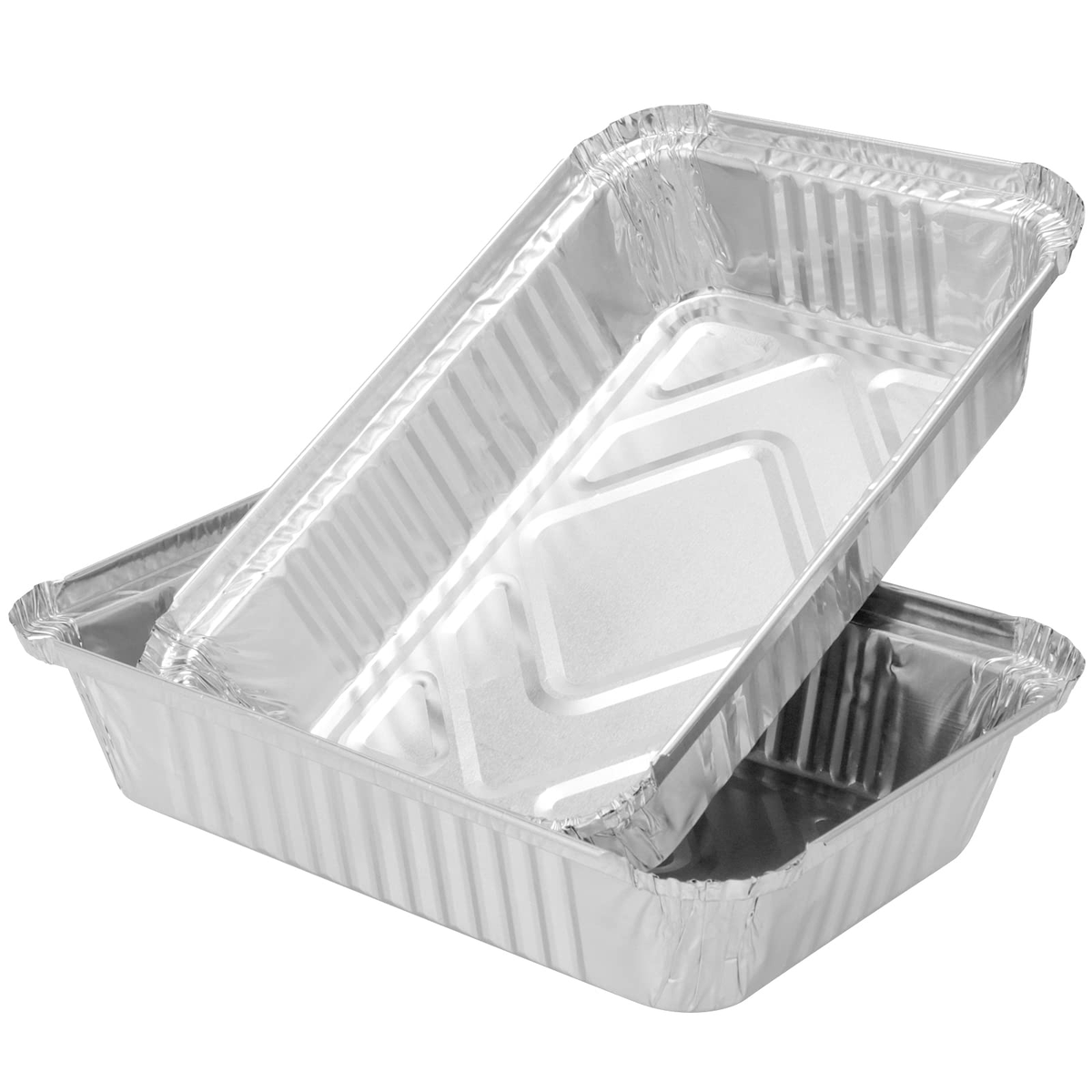 Kitchen Delights Aluminium Foil Trays, 52 x 32 x 8.5 cm, Pack of 48