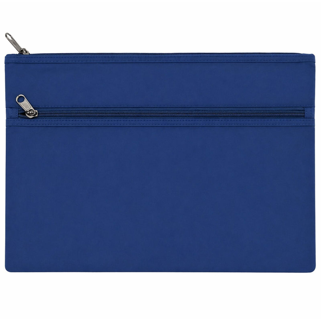 Leuts Twin Zip Jumbo Nylon Pencil Case