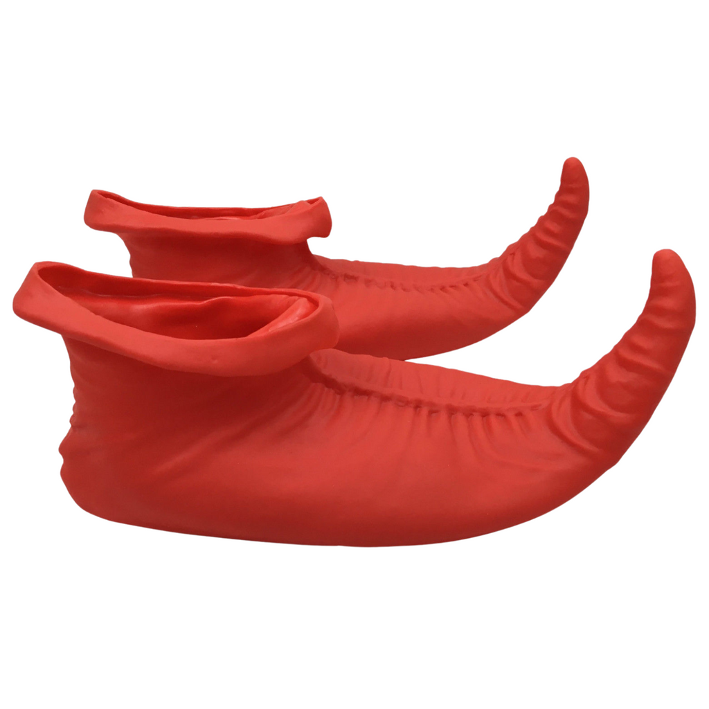 BR Costumes Adult Elf Shoes, Red