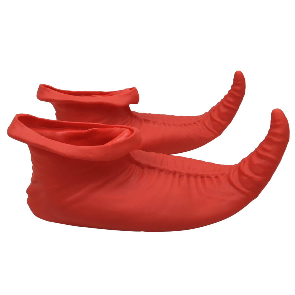 BR Costumes Adult Elf Shoes, Red