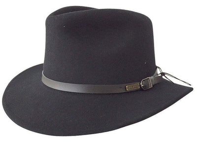 Jacaru 1849 Australian Wool Fedora Hat, Crushable