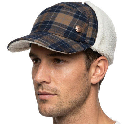 Plaid Supre Trapper Ushanka Hat Sherpa Lined Winter Ear Flap Cap