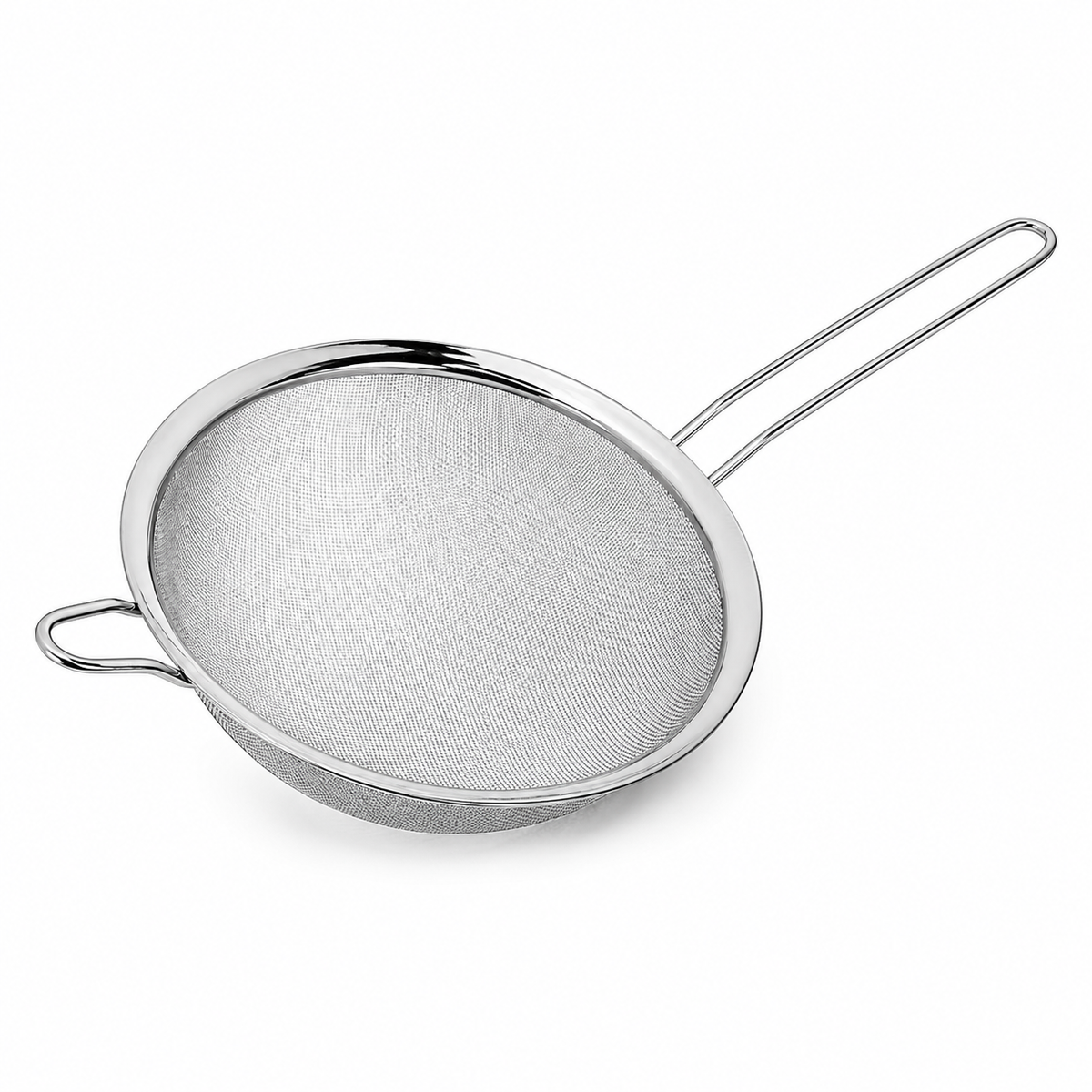 BR Home Stainless Steel Mesh Strainer with Rest Hook, 18 cm