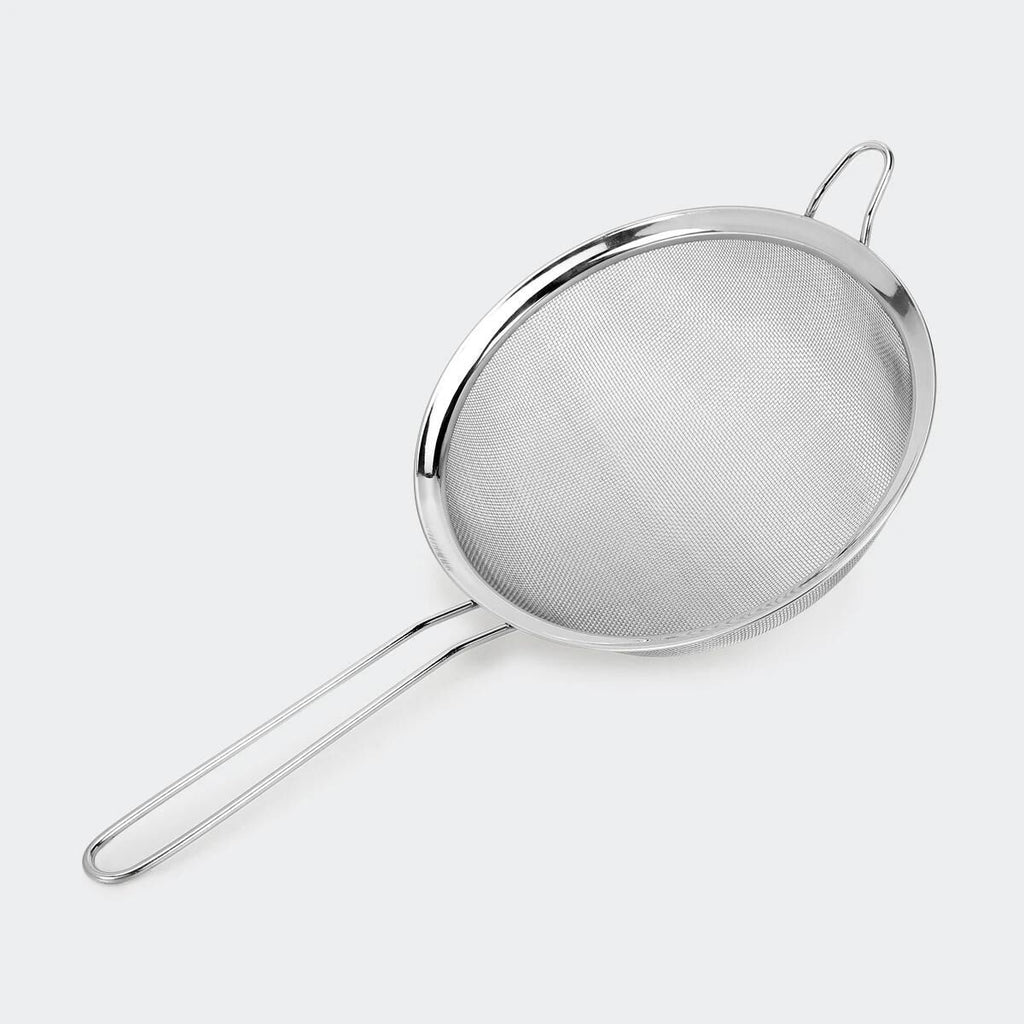 BR Home Stainless Steel Mesh Strainer with Rest Hook, 18 cm