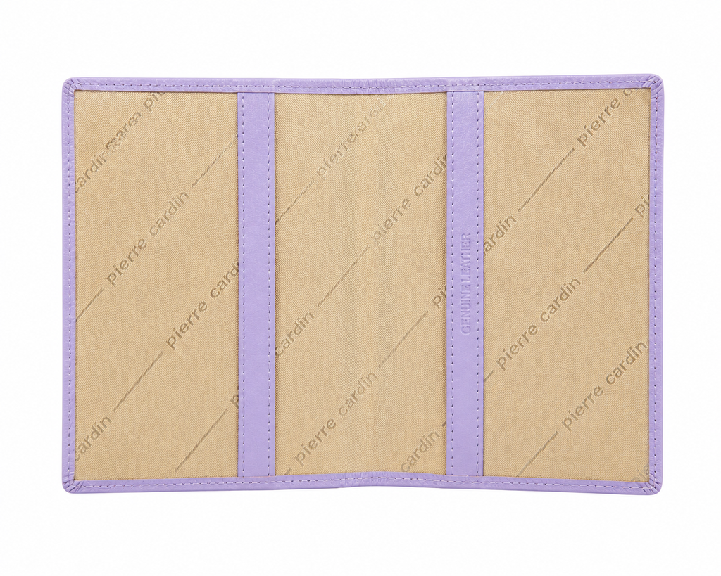 Pierre Cardin Slim Leather Passport Wallet Holder RFID Case Cover