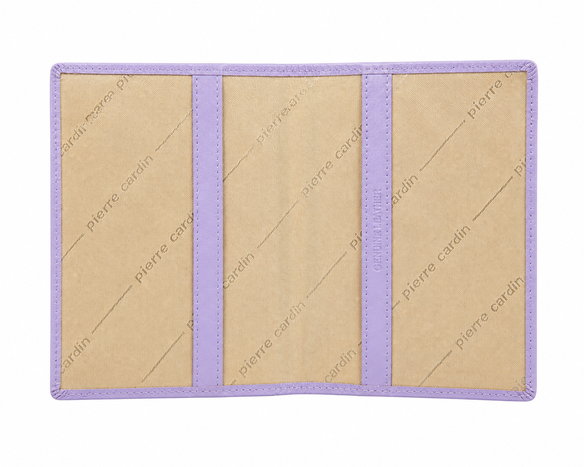 Pierre Cardin Slim Leather Passport Wallet Holder RFID Case Cover