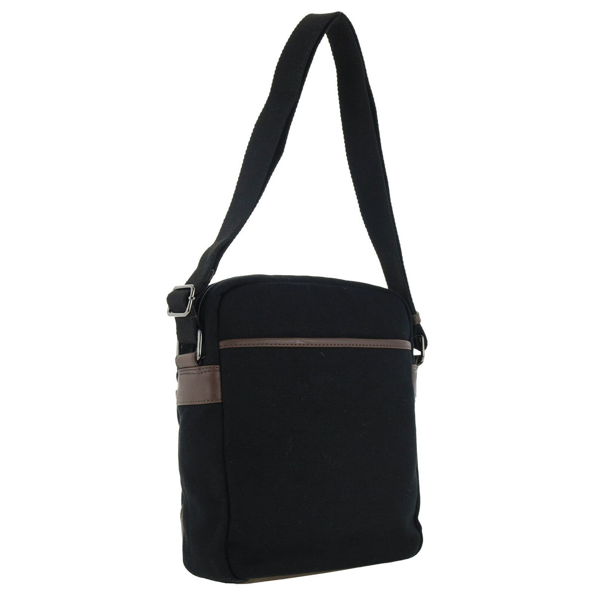POLICE Wings Mens Canvas Crossbody Bag in Black