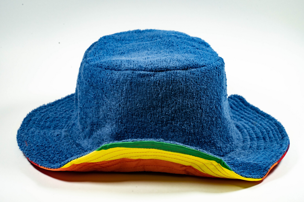 Reversible Stingy Brim Terry Towelling Bucket Hat Cap 100%