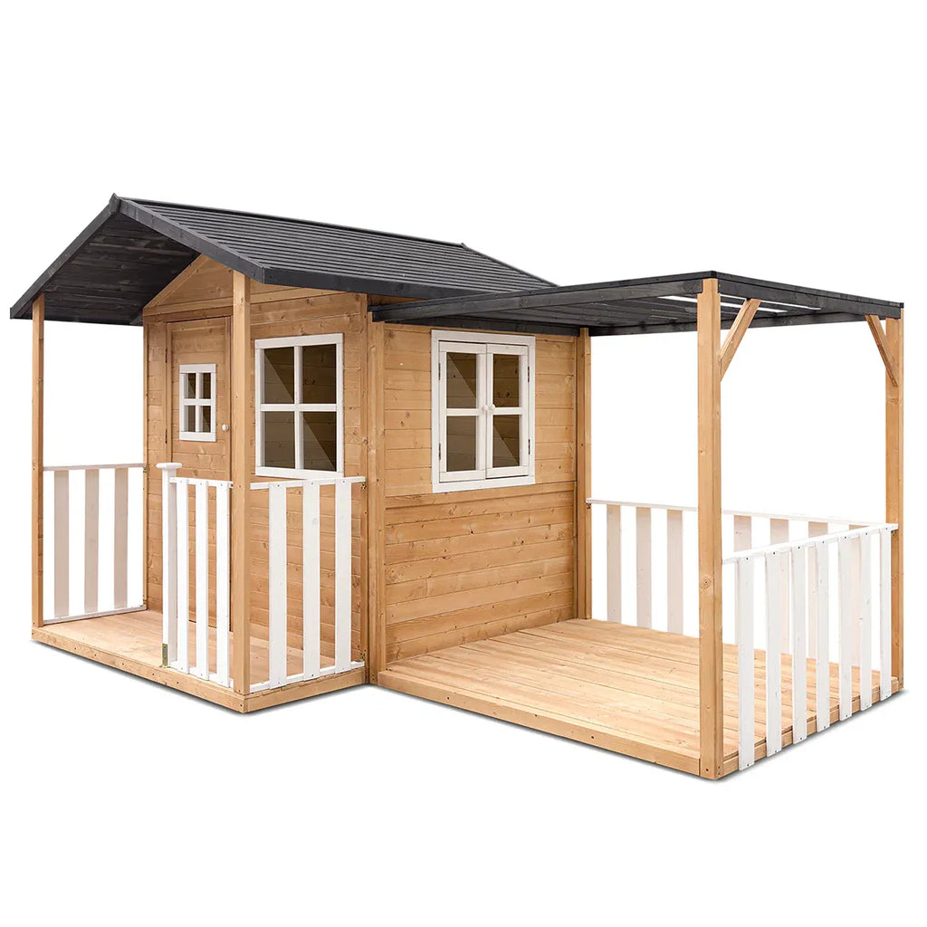 Lifespan Kids Burleigh Cubby House with Pergola, shown in a real setting, photo 2 of 5