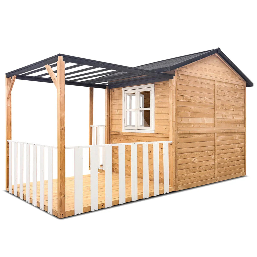 Lifespan Kids Burleigh Cubby House with Pergola, shown in a real setting, photo 4 of 5