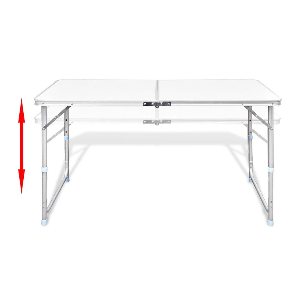 Aluminium Folding Portable Garden Camping Picnic BBQ Table Height
