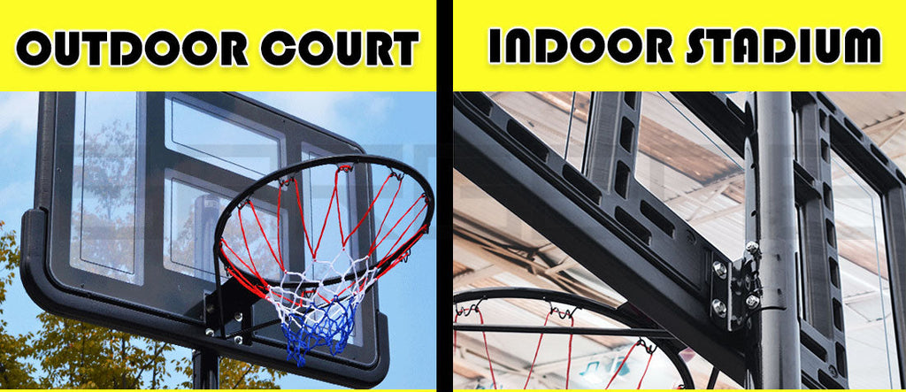 Basketball Hoop Stand System Portable Adjustable Height Ring