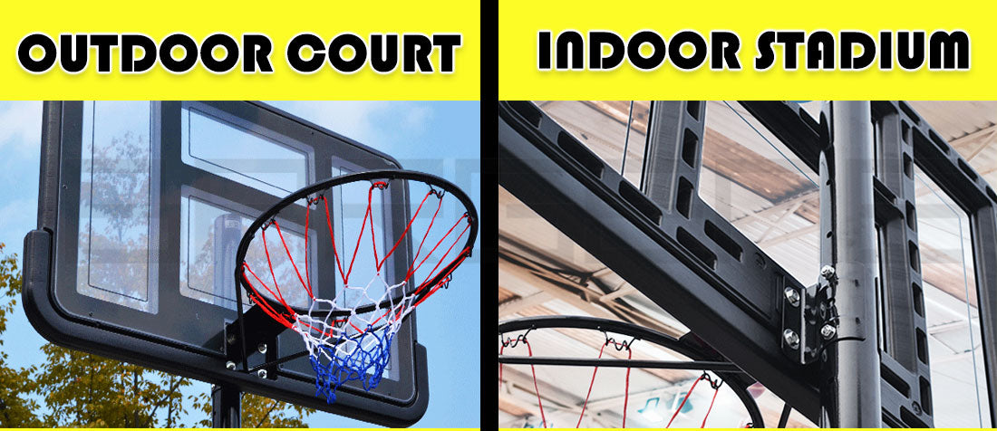 Basketball Hoop Stand System Portable Adjustable Height Ring